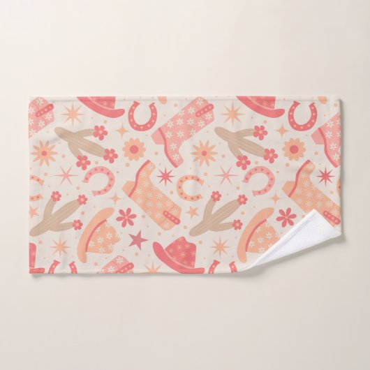 Bottes Super pour filles de Pêcher Fuzz et motif C (Serviette à main)