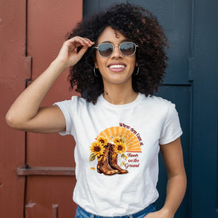 Bottes sur le sol-là où Dem Fans At-Sunflower