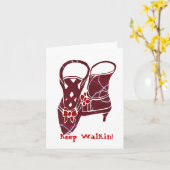 Bottes victoriennes, Keep Walkin! carte blanche (Fleur jaune)