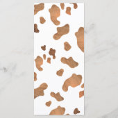 Bottes western et menu de baby shower de mariage p (Dos)