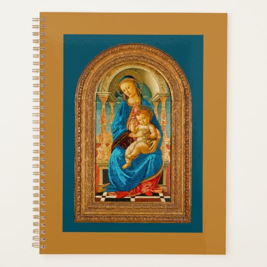 Botticelli (1445-1510) Madonna & Child Enthroned (Devant)