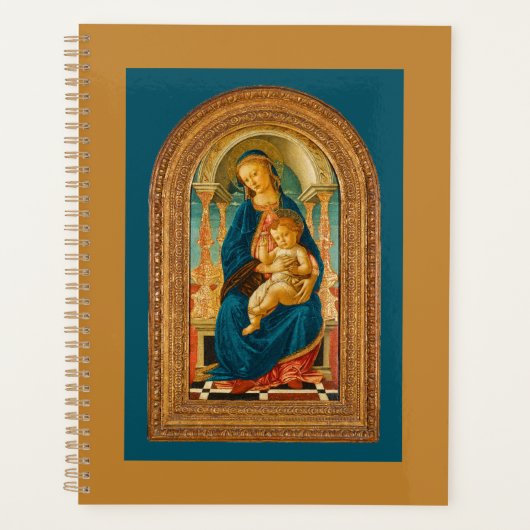 Botticelli (1445-1510) Madonna & Child Enthroned (Devant)