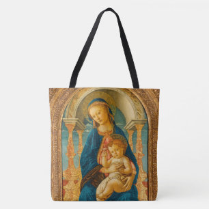 Botticelli (1445-1510) Madonna en kind op de troon Draagtas