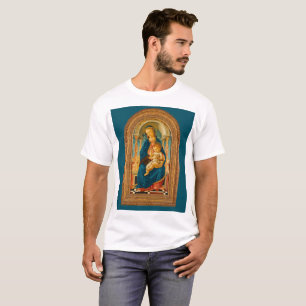 Botticelli (1445-1510) Madonna en kind op de troon T-shirt