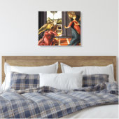 Botticelli-aankondiging Canvas Afdruk (Insitu (Slaapkamer))
