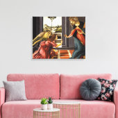 Botticelli-aankondiging Canvas Afdruk (Insitu (Woonkamer))