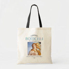 Botticelli Birth of Venus Painting and Painter Bio Tote Bag