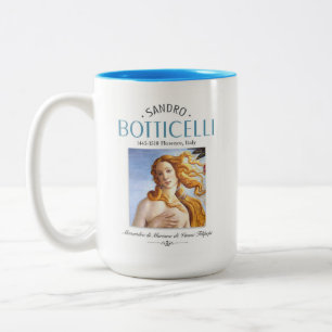Botticelli Birth of Venus Painting and Painter Bio Tweekleurige Koffiemok