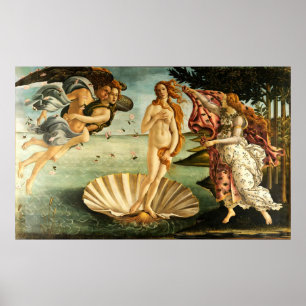 Botticelli Birth of Venus Renaissance Art Painting Poster