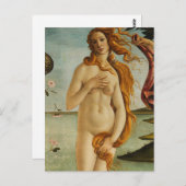 Botticelli De geboorte van Venus Briefkaart (Voorkant / Achterkant)