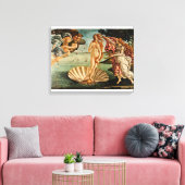 Botticelli - de geboorte van Venus Canvas Afdruk (Insitu (Woonkamer))