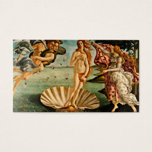 Botticelli - de geboorte van Venus Visitekaartje