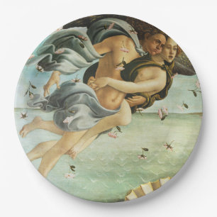 Botticelli "De Geboorte van Venus - Zephyr & Chlor Papieren Bordje
