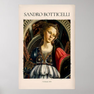 Botticelli Fortitude 1470 Allegorie Deugd Kunst Poster
