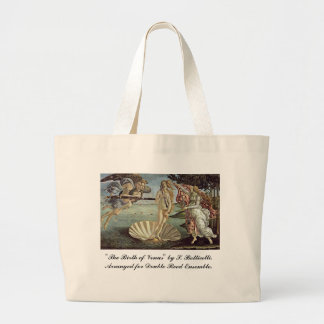 Botticelli, geboorte van Venus, voor dubbelharsen Grote Tote Bag