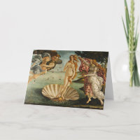 Botticelli la naissance de la carte de voeux de