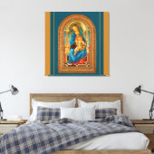 Botticelli Madonna en kind Canvas Afdruk (Insitu (Slaapkamer))