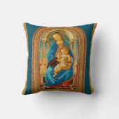 Botticelli Madonna en kind gooien kussen (Achterkant)