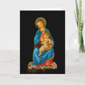 Botticelli Madonna en kind op troon Kaart (Voorkant)