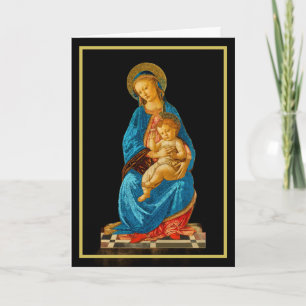 Botticelli Madonna en Kind op Troon Kaart