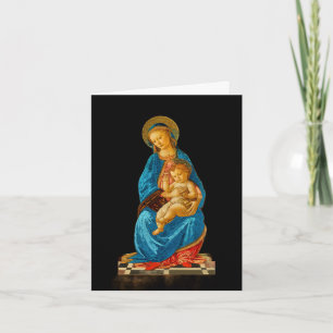 Botticelli Madonna en Kind op Troon Kaart