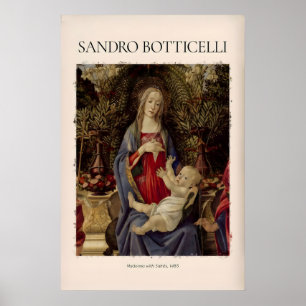 Botticelli Madonna met heiligen Bardi-altaarstuk Poster