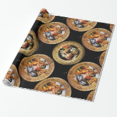 BOTTICELLI MADONNA VAN GRANAATAPPEL EN MAGNIFICAT CADEAUPAPIER (Uitgerold)