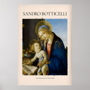 Botticelli Madonna van het Boek Kunstprint Maagd Poster