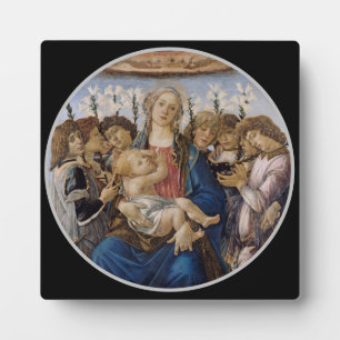 Botticelli Maria Jezus en de zingende engelen Fotoplaat