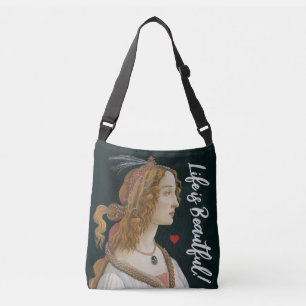 Botticelli Nymph Portretschilderij Kunst Crossbody Tas