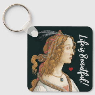 Botticelli Nymph Portretschilderij Kunst Sleutelhanger