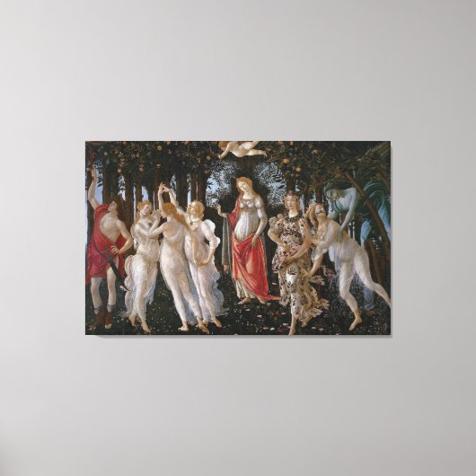 Botticelli primary the Spring Canvas Afdruk (Voorkant)