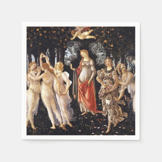BOTTICELLI - Primavera 1482 Servetten (Voorkant)