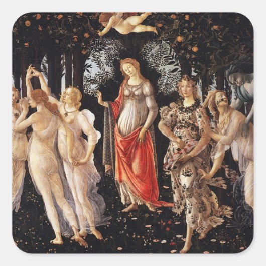 Botticelli Primavera Stickers (Voorkant)