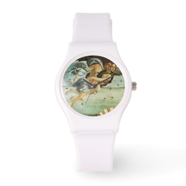 Botticelli "The Birth of Venus - Zephyr & Chloris" Horloge (Voorkant)