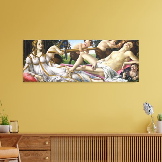 Botticelli Venus en Mars Canvas Afdruk (Insitu (Woonkamer))