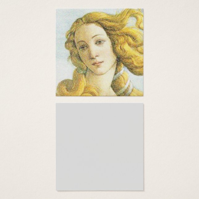 Botticelli Vénus visage et cheveux blonds (Devant & derrière)