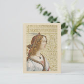 Botticelli Woman Briefkaart (Staand voorkant)