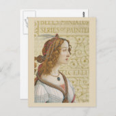 Botticelli Woman Briefkaart (Voorkant / Achterkant)