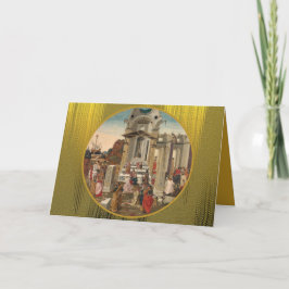 Botticini's Adoration of the Magi Holiday Feestdagen Kaart