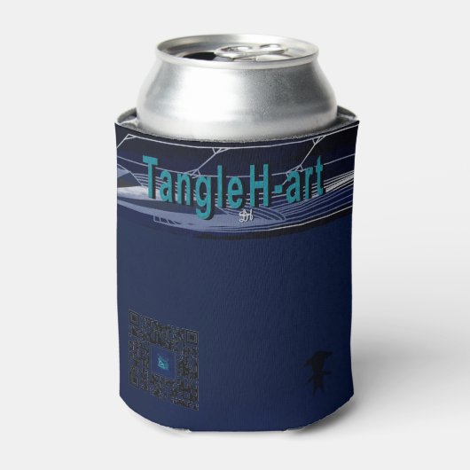 Bottle cooler TangleH-art merch (Blikje Voorkant)