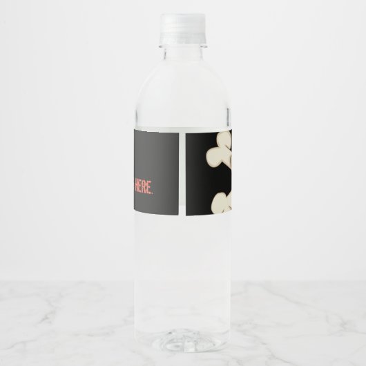 BOTTLE ÉTIQUETTE "crânes" (Dos)