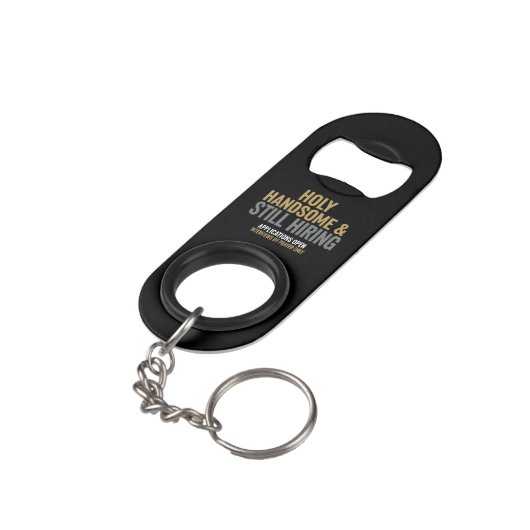 Bottle Opener Keychain For Single Christian Men Mini Flessenopener (Achterkant Gekanteld)