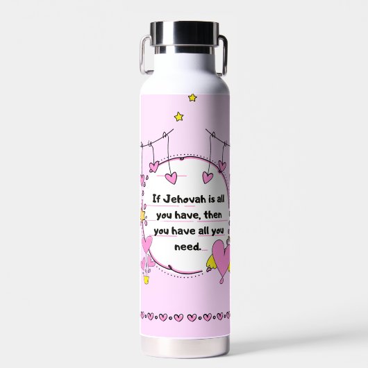 Bottle to keep hot or cold drinks. waterfles (Voorkant)