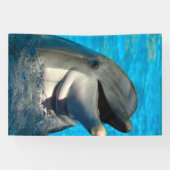Bottlenose dolfijn hoofd Banner (Horizontaal)
