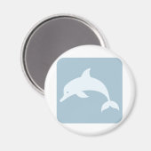 Bottlenose Dolfijn Icoon Magneet (Voorkant / Achterkant)