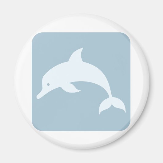 Bottlenose Dolfijn Icoon Magneet (Voorkant)