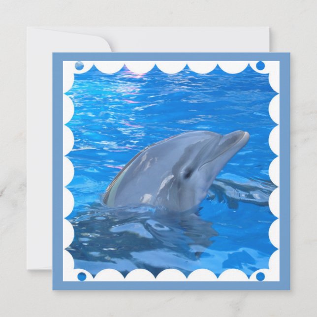 Bottlenose Dolphin Invitation (Voorkant)