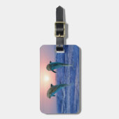 Bottlenose Dolphin op Sunrise Bagagelabel (Voorkant verticaal)