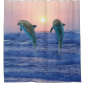Bottlenose Dolphin op Sunrise Douchegordijn (Voorkant)